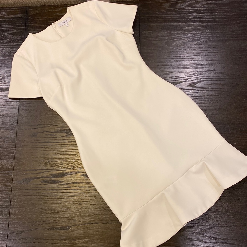 Likely Dress with ruffle bottom